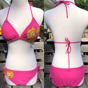 Dippers California Pink Triangle Bikini Set! NEW!